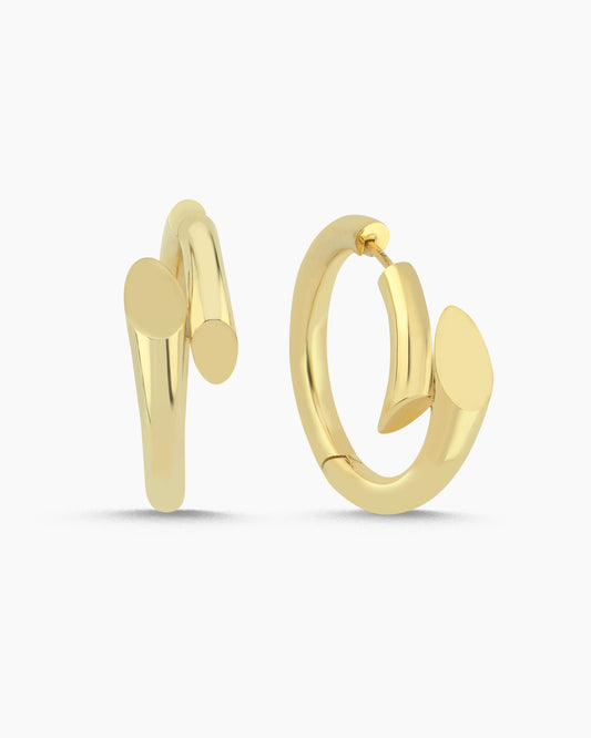 Sculpted Hoops Earring